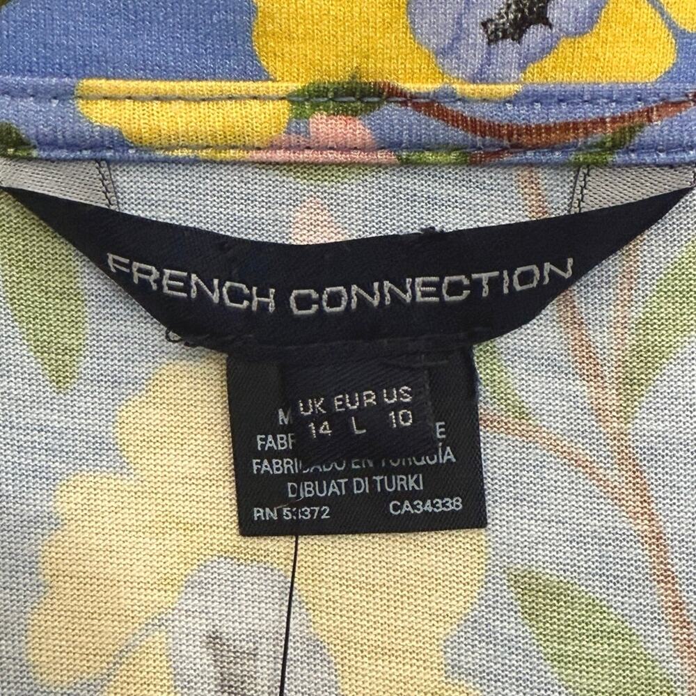 NWT French Connection Eloise Meadow Jersey VNeck Dress size 10 - Picture 4 of 15